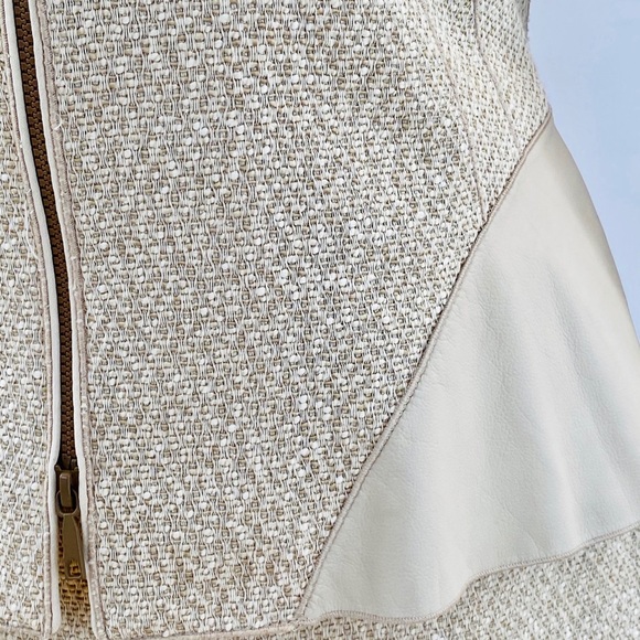 LAYFAYETTE 148 ITALIAN LAMBSKIN COMBO JACKET - Picture 5 of 9